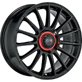 OZ RACING ALUFELGE SUPERTUR EVOLUZIONE 8.5x20 5x112 ET 45 GLOSS BLACK + RED LETTERING