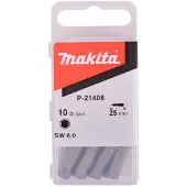 Makita 6-KT Bit 6,0x25mm P-21406