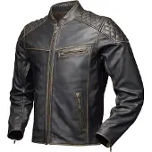 Modeka Phinix Motorrad Lederjacke, dunkelbraun, 5XL