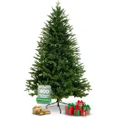 Holz4home Künstlicher Weihnachtsbaum 160 cm I Tannenbaum mit Spritzguss Spitzen I 400 Spitzen I Premium Naturgetreue Weihnachtsdeko Christbaum