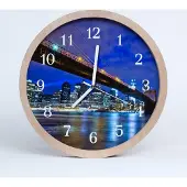 Tulup Holzuhr 20fi cm wanduhr - Bridge-Architektur