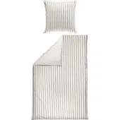 Erwin Müller Wendebettwäsche taupe-weiß 1x 155x220 cm + 1x 80x80 cm