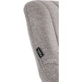 CLP 2er Set Barhocker Milet Stoff C grau