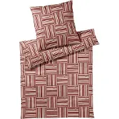 JOOP! Mako-Satin-Bettwäsche-Garnitur Weave Farbe Siena Größe 155x220+40x80