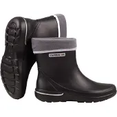 Camminare Damen Gummistiefel ROMA Gefüttert Schwarz ultraleicht 40