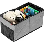Markenlos Rücksitzbox TravelKid Box schmutzabweisend rutschfest faltbar grau.
