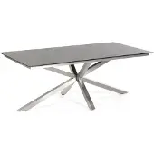SonnenPartner Gartentisch Base-Spectra diagonal 200x100 cm Edelstahl
