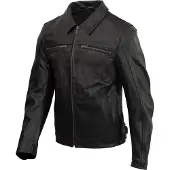 Merlin Kingsbury D3O Motorrad Lederjacke, schwarz, XL