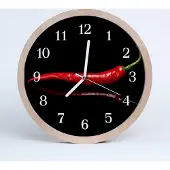 Tulup Holzuhr 30fi cm wanduhr - Chilli Küche