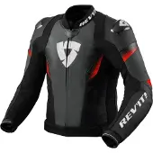REV'IT! REV’IT! Control Schwarz Neon Rot Motorrad Jacke Größe 56