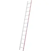 Hymer Sprossenanlegeleiter, 12 Sprossen, Länge 3,57 m, Reichhöhe 4,45 m, Gewicht 6,3 kg