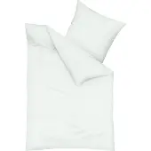 TRAUMSCHLAF Uni Feinbiber Bettwäsche Kissenbezug einzeln 65x100 cm ivory
