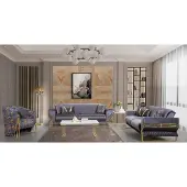 Xl Moebel Gmbh Hellblaues Wohnzimmer Set Designer 3-Sitzer r Sessel Couchtisch