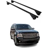 Omtec Dachträger für Chevrolet Suburban Tahoe mk3 2007-2014 75kg Metall Schwarz 2x