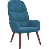 Syfax Relaxsessel Blau Samt