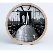 Tulup Holzuhr 30fi cm wanduhr - Bridge-Architektur