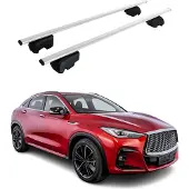 Omtec Dachträger Gepäckträger für Infiniti QX50 2019-2025 Grundträger ABE Silber