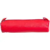 Prato Schlampermäppchen P9 Federmäppchen Leder Rot
