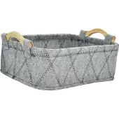 Concord Dekorativer Aufbewahrungskorb dunkelgrau Taja 28 cm