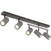 Globo Lighting Strahler Metall schwarz-chrom, 5x GU10