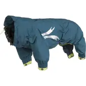 Hurtta Slush combat suit Hunde Regenanzug Petrol-Grün Gr. 20S