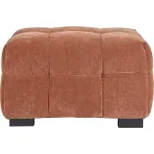 Miliboo - Hocker Fußhocker Design aus Rostbraun Samteffektstoff CORTO