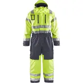 Blakläder High Vis Winteroverall High Vis Gelb/Mittelgrau 6763 1977, Farbe:high vis rot/schwarz, Größe:D100 (D25)