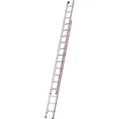 Hymer Schiebeleiter, zweiteilig, 2x14 Sprossen, Länge 4,20 / 7,26 m, Reichhöhe 7,92 m, Gewicht 18,3 kg