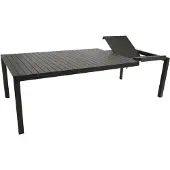 Degamo Ausziehtisch Gartentisch LAGOS XL 195/255X120cm Alu anthrazit wetterfest