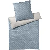 JOOP! Mako-Satin-Bettwäsche-Garnitur Cornflower Double Farbe Bright Blue Größe 155x220+40x80