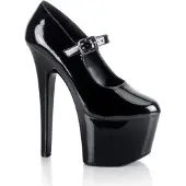 Pleaser USA - y Lack Plateau Pumps SKY-387 schwarz lack Gr. 36