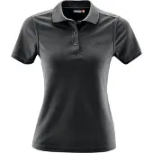 Maier Sports Ulrike Kurzarm-poloshirt Schwarz XL Frau Schwarz XL