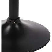 CLP Barhocker Feni, Samt braun, Metall matt schwarz, höhenverstellbar, Fußstütze, Sitzhöhe 62-83 cm