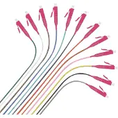 Helos Faserpigtail 12 x LC OM4 50/125µm, easy strip, 2,0m