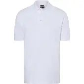 James & nicholson Hochwertiges Polohemd mit Armbündchen white, Gr. M
