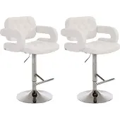 CLP 2er Set Barhocker Dublin C weiß
