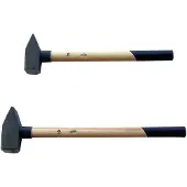 Vago-Tools 2 tlg Set Schlosserhammer Hickorystiel 3/4 kg Hammer Vorlschlaghammer
