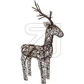 Lumineo LED Deer l45b24h104 cm 72l braun (bruin)