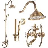 REA Duschset BERGAMO Old Brown