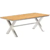 SonnenPartner Gartentisch Base-Spectra 200x100 cm Edelstahl Tischsystem