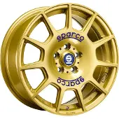 Sparco Alufelge Terra 7.5X17 5X100 Et 48 Race Gold Blue Lettering