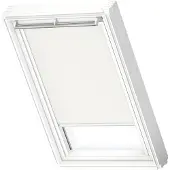 Velux Verdunklungsrollo "DKL MK04 1025SWL" verdunkelnd Verdunkelung ohne Bohren in Führungsschienen weiße Führungsschienen & Griffleiste