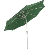 Mendler Sonnenschirm Asti, Gartenschirm, Ø 3m neigbar Polyester/Alu 5kg grün