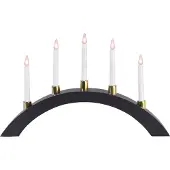 Best Season LED-Leuchtbogen "Halla" 5 warmwhite LED Material: Holz, Farbe grau, ca. 33 cm x 55 cm, 260-51