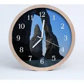 Tulup Holzuhr 20fi cm wanduhr - Rock Natur
