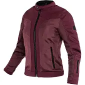 John Doe Aero Mesh perforierte Damen Motorrad Textiljacke, rot, XL
