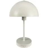 Dyberg Larsen Tischlampe, Kabellos Dimmbar Tischleuchte, Led Tischleuchte Metall, Leselampe, USB Wiederaufladbare, Stockholm Pearl weiß