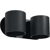 Sollux Wandleuchte ORBIS 2 schwarz 2xG9 8W Aluminium 10x12x26cm
