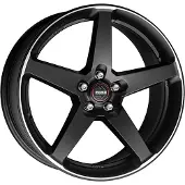 Momo 20 Zoll Alufelge five 20"x8.5" 5x112 PCD ET25 79.6mm Felge Schwarz