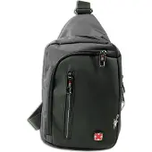 Travel N Meet Umhängetasche Sling Bag grau schwarz Herren ORD4227K